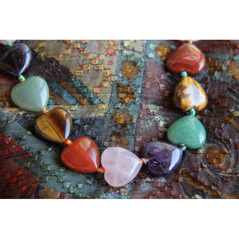 Дамско колие Love Stone Hearts